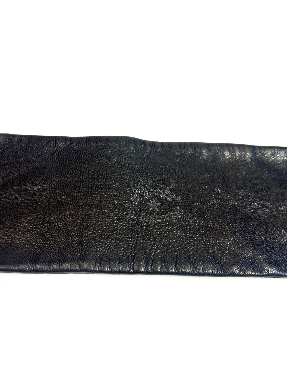 Vintage Il Bisonte Leather Tie Belt Black - Picture 10 of 12